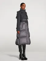 Wool Melton x Padded Coat