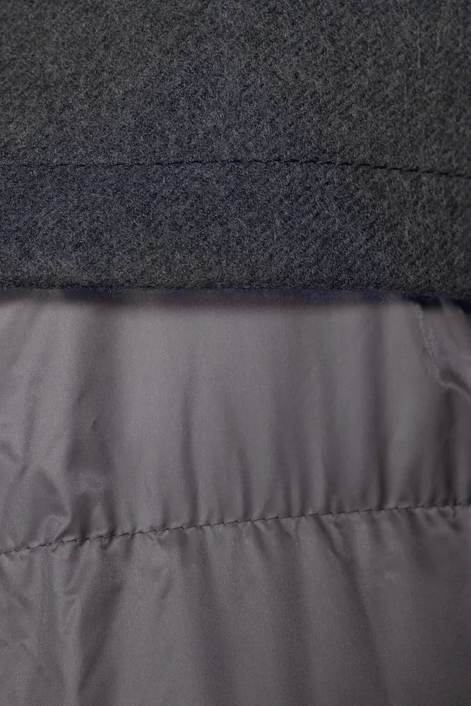 Wool Melton x Padded Coat