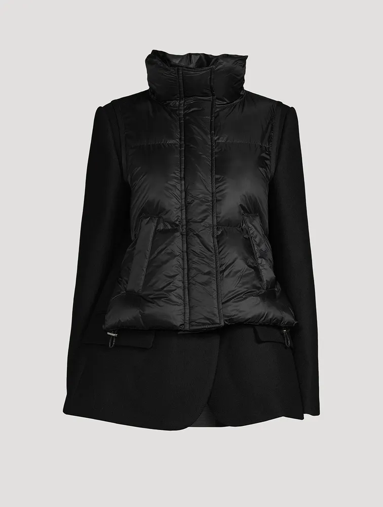 Wool x Nylon Padded Jacket