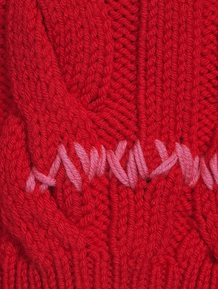 Raw-Edge Sweater Vest