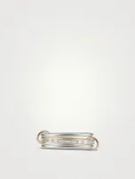 Rhea MX 18K Gold Stacked Ring With Diamonds