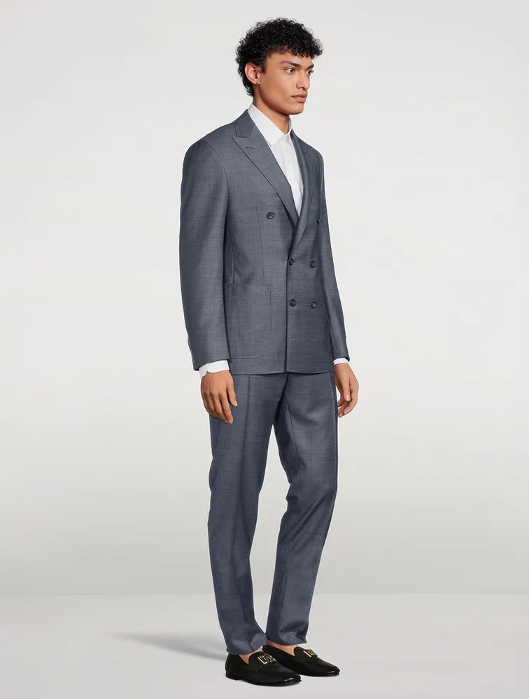 Kei Wool Double-Breasted Suit