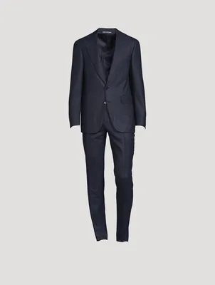 Kei Peak Wool Two-Piece Suit