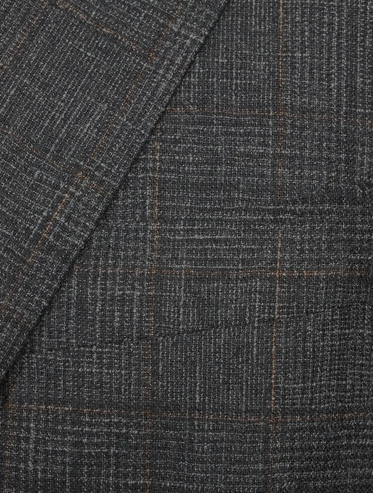 Wool Micro Check Jacket