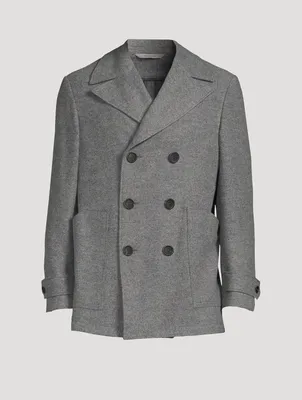 Wool And Cashmere Double-Breasted Coat