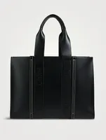 Woody Leather Tote Bag