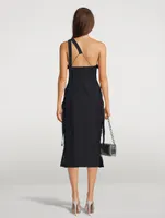 La Robe Marrone One-Shoulder Dress