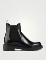 Chocolate Leather Chelsea Boots