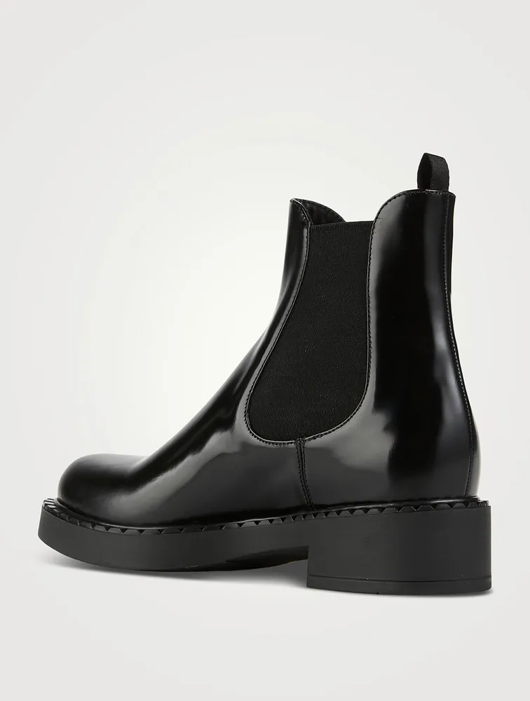 Chocolate Leather Chelsea Boots