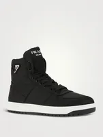 Nylon High-Top Basketball Sneakers