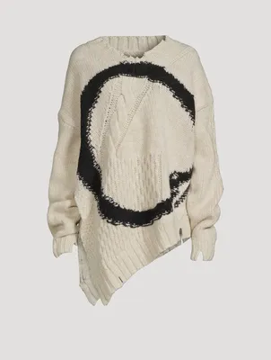 Distressed Asymmetric Sweater