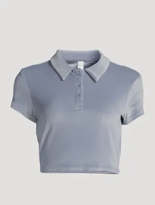 Choice Velour Crop Polo