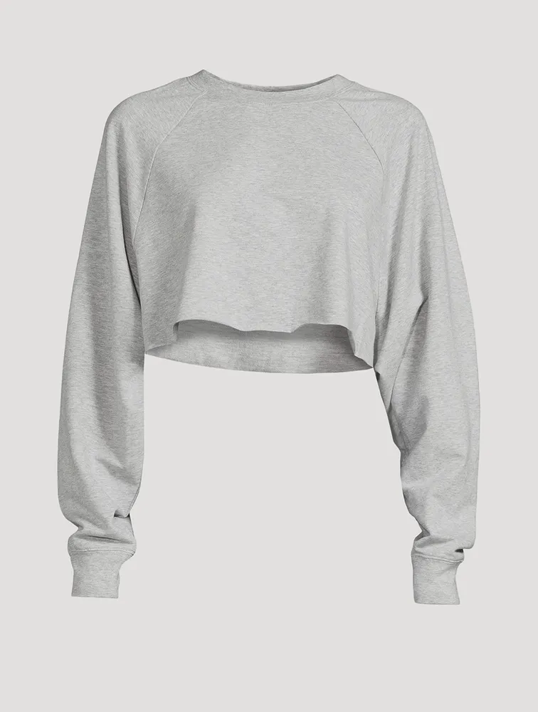 ALO Yoga, Tops, Alo Yoga Cropped Double Take Hoodie