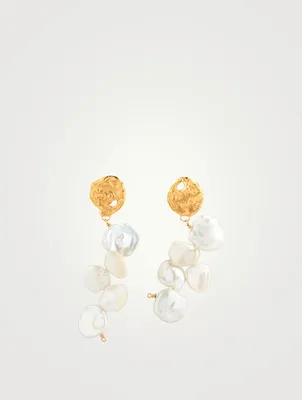 La Jetee Earrings With Pearl