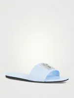 4G Leather Slide Sandals