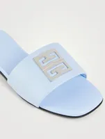 4G Leather Slide Sandals