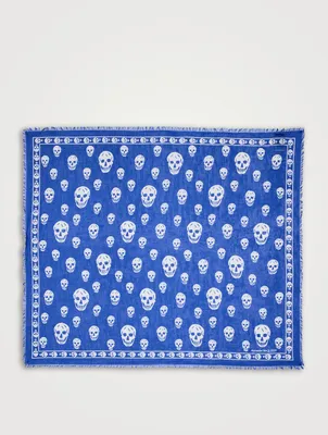 Modal And Silk Skull Scarf