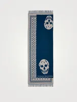 Wool Skull On Skull Scarf