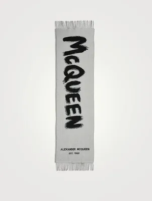 Wool Graffiti Logo Scarf