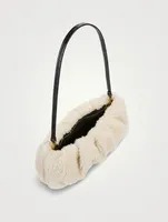 Bean Shearling Shoulder Bag