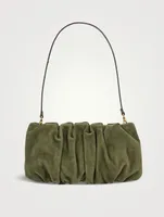 Bean Suede Shoulder Bag