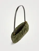 Bean Suede Shoulder Bag