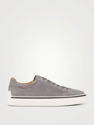 Suede Lace-Up Sneakers