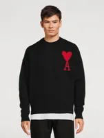 Ami De Coeur Wool Crewneck Sweater