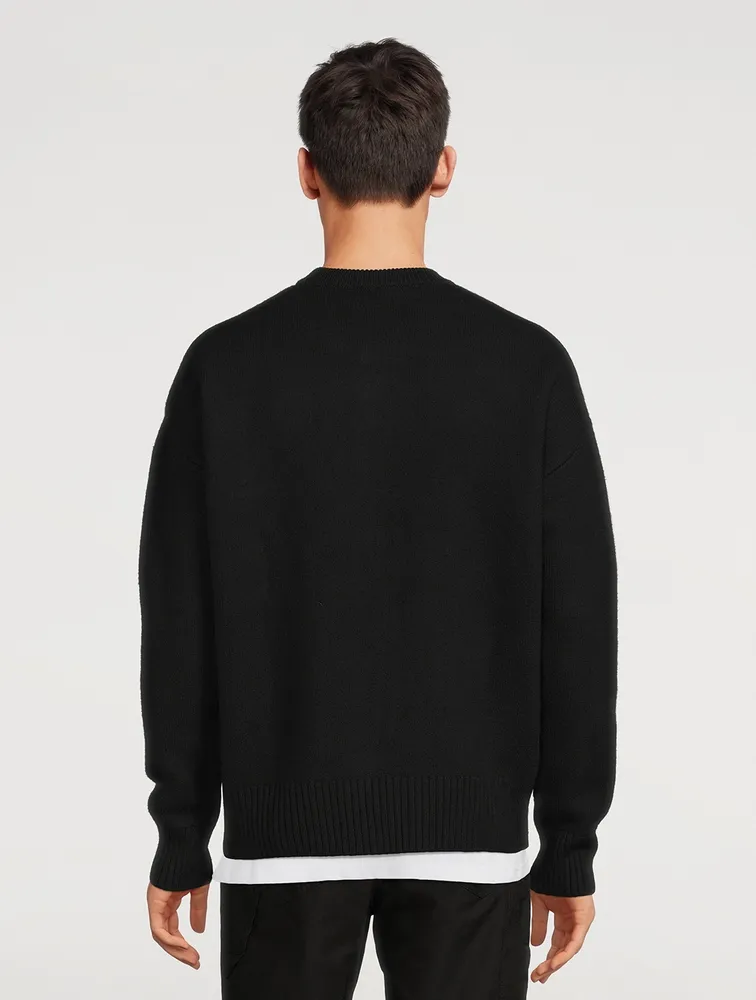 Ami De Coeur Wool Crewneck Sweater