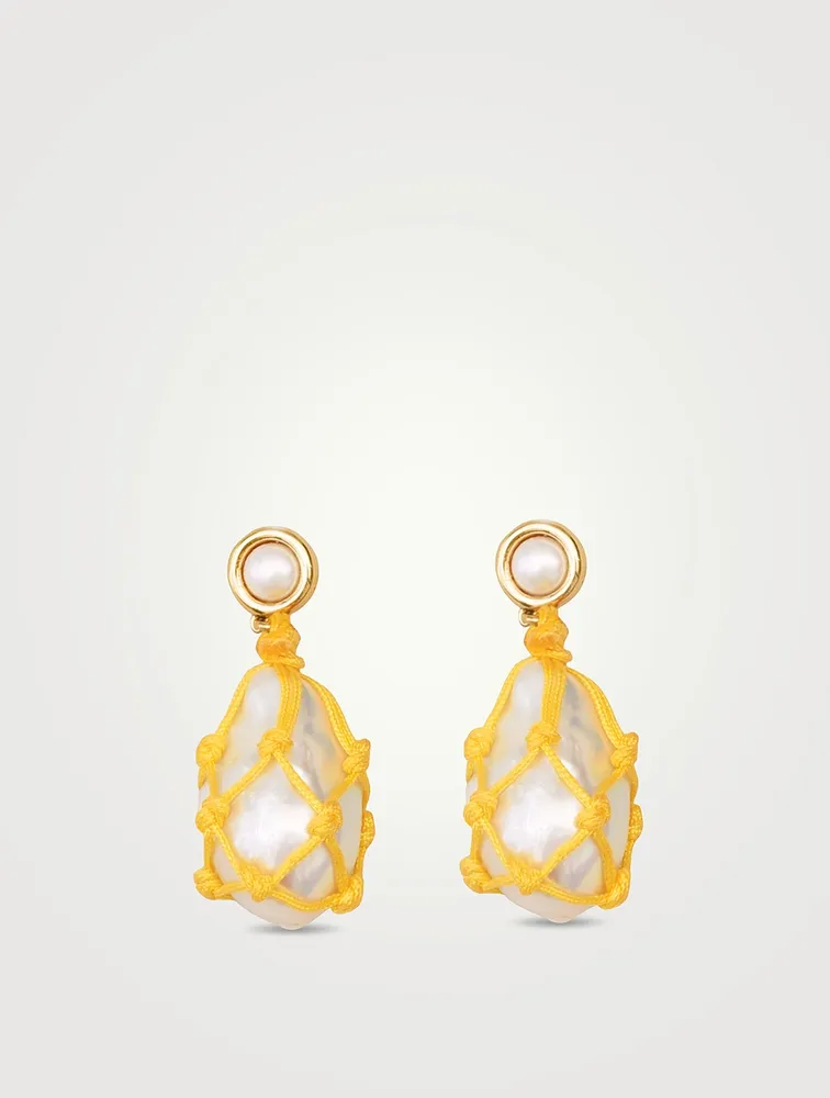 Marigold Pearl Earrings