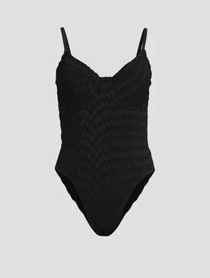 Jacquard Show-Off One-Piece Swimsuit