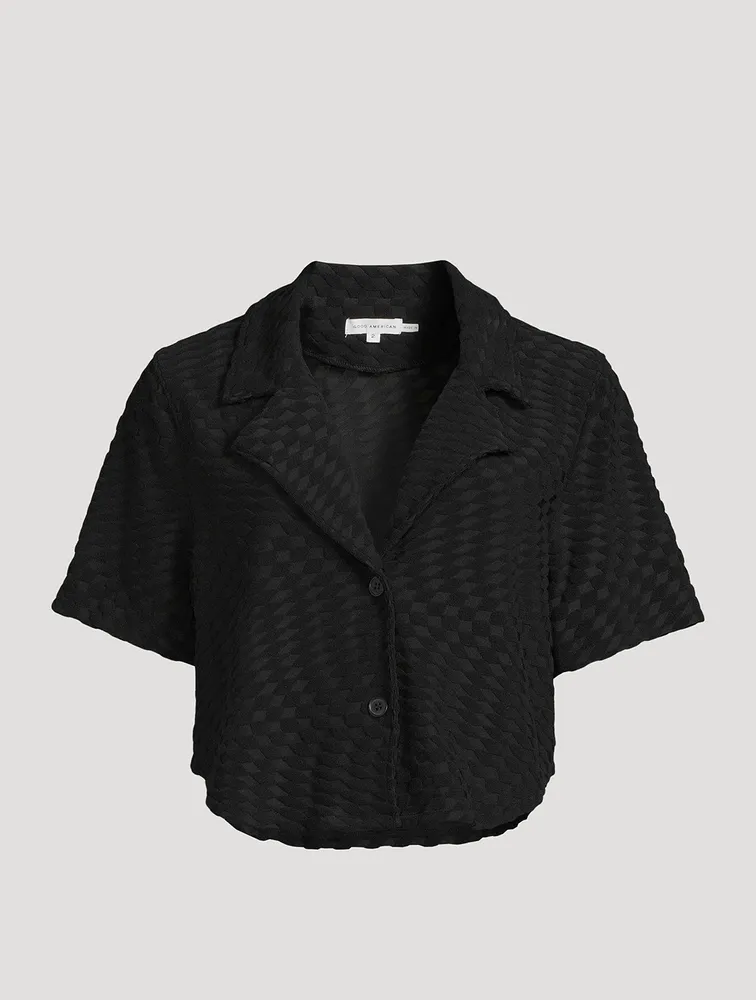 Jacquard Cropped Shirt