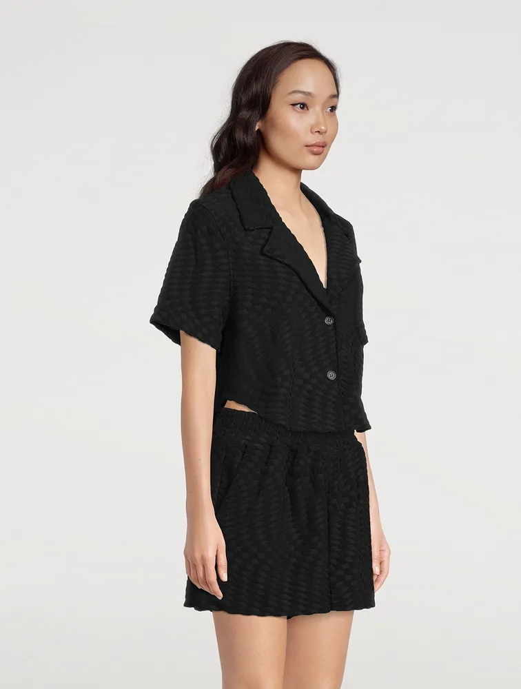 Jacquard Cropped Shirt