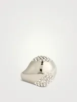 Crystal Edge Dome Ring