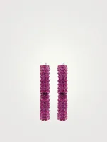 VLOGO Crystal Hoop Earrings