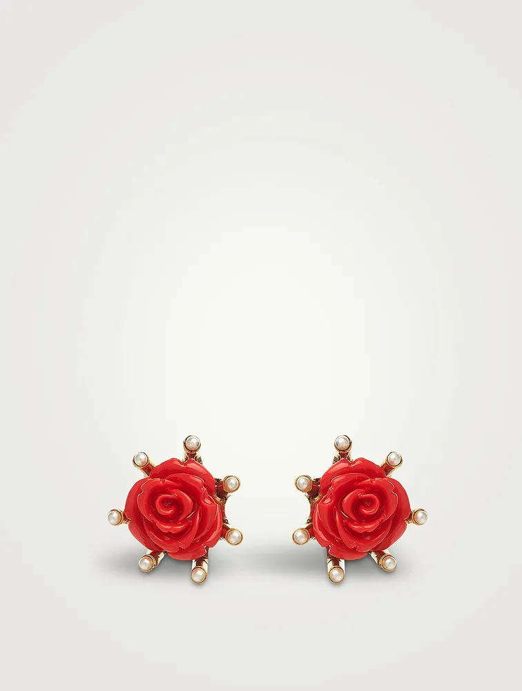 Tudor Rose Stud Earrings
