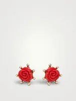 Tudor Rose Stud Earrings
