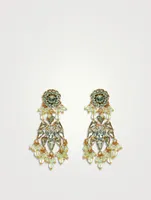 Palace Chandelier Earrings With Crystals