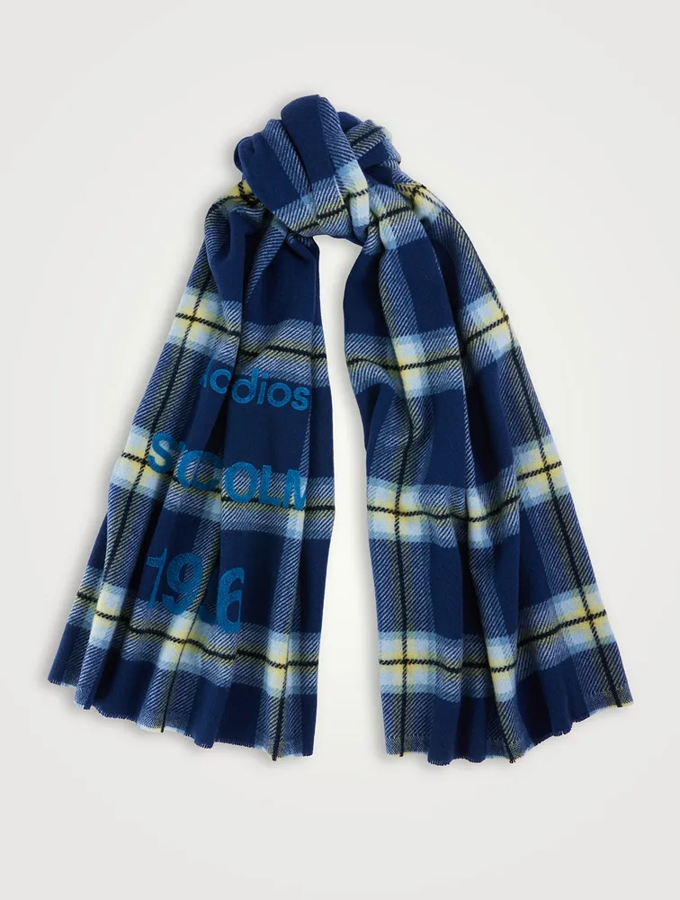 Wool Scarf In Plaid