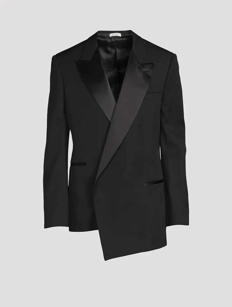 Wool Asymmetric Evening Jacket