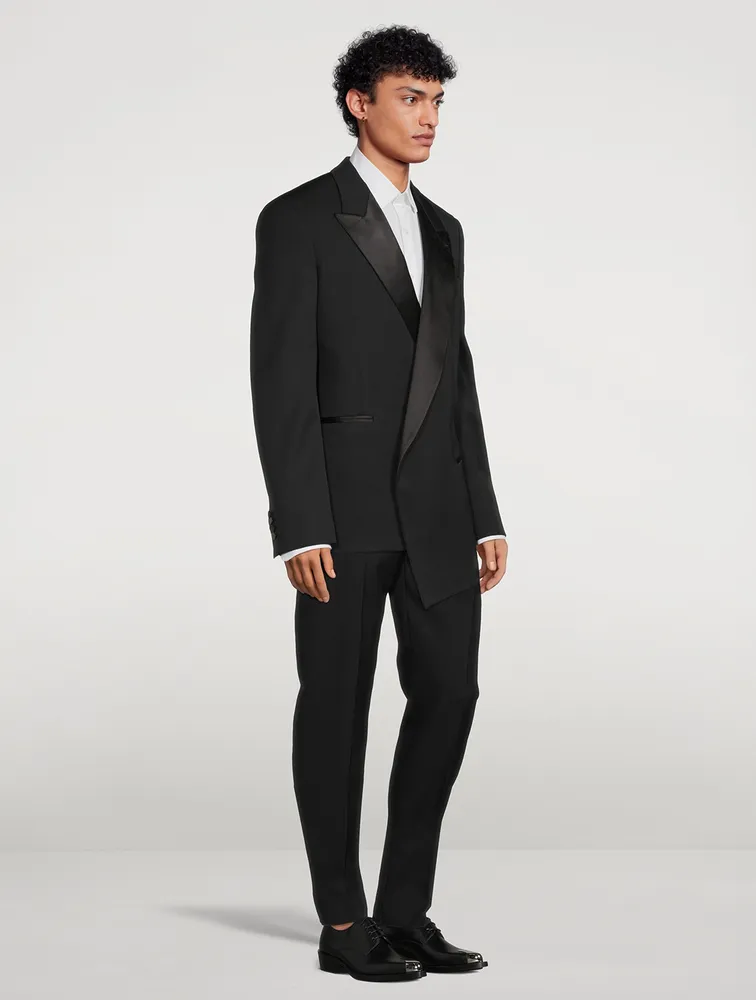 Wool Asymmetric Evening Jacket