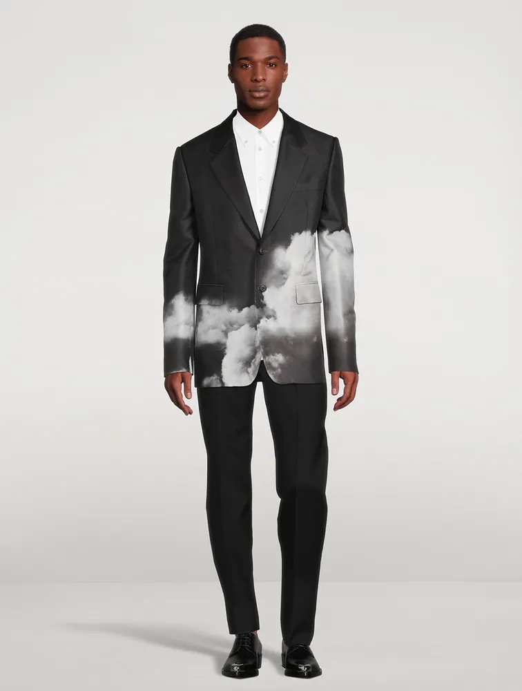 Storm Sky Wool And Silk Jacket