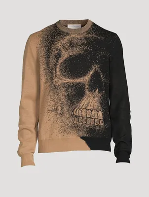 Skull Wool Jacquard Sweater