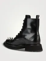 Punk Stud Leather Boots