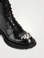 Punk Stud Leather Boots