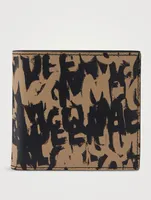 Graffiti Leather Billfold Wallet