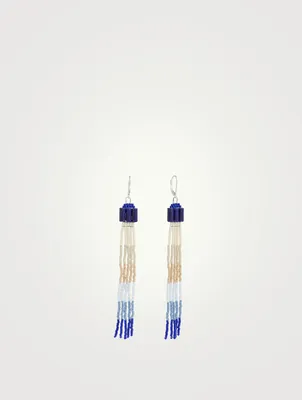 Colourblock Ombré Earrings With Lapis Lazuli