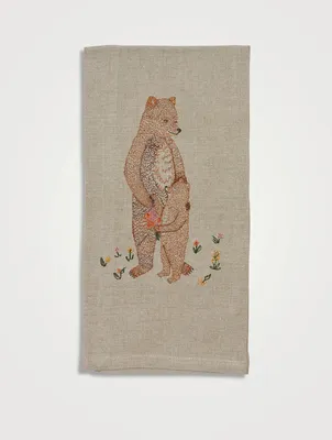 Mama Bear And Cub Tea Towel