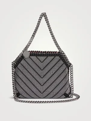 Mini Falabella Chevron Sequin-Embellished Tote Bag