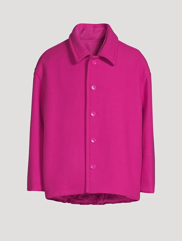 Wool Reversible Jacket With Inner Bomber